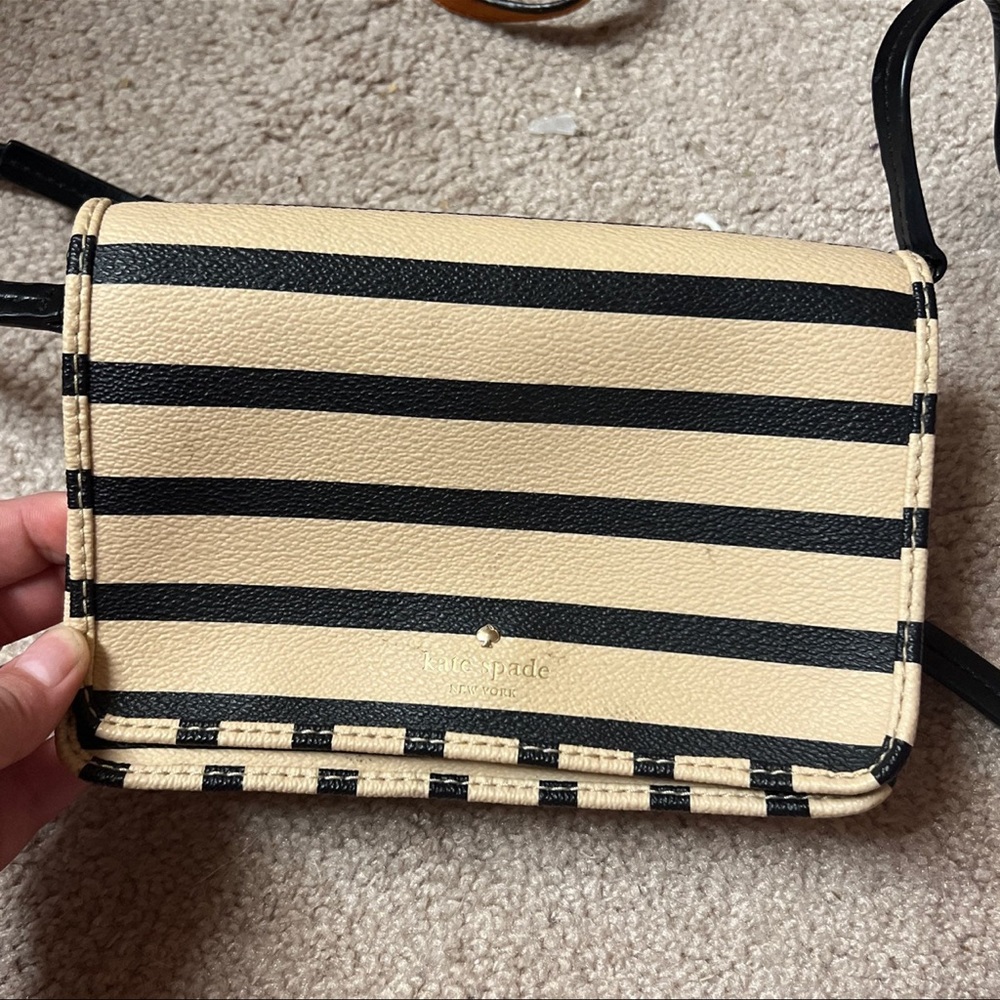 Kate Spade striped small crossbody